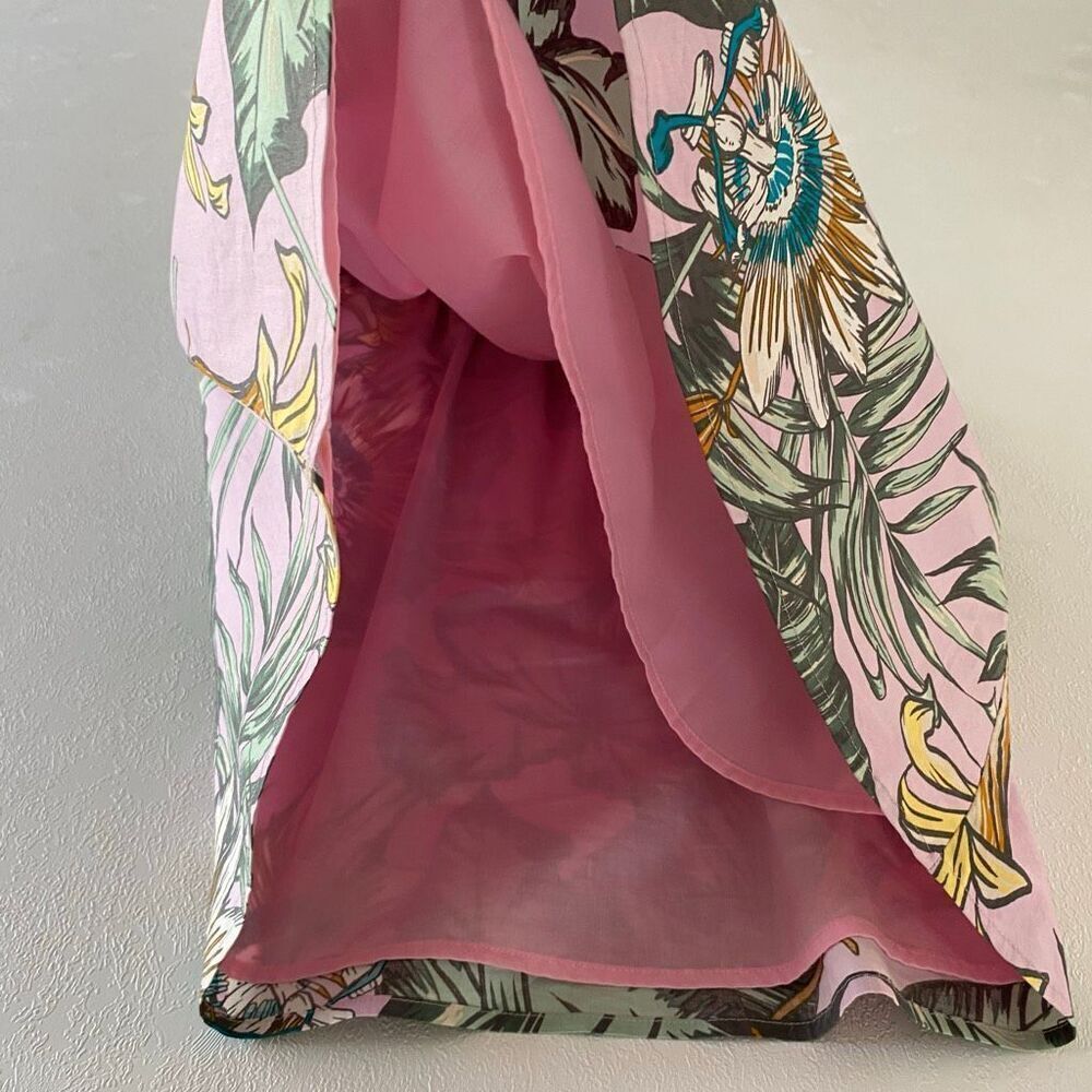 J.Crew Floral Sundress Small Pink Tropical Print Spaghetti Strap Summer Dress - Picture 6 of 8